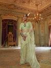 Pichhawai Ruby Chiffon Embroidery Designer Saree Suppliers In India
